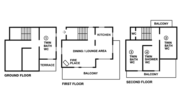 Chalet Michele La Tania Floor Plan 1